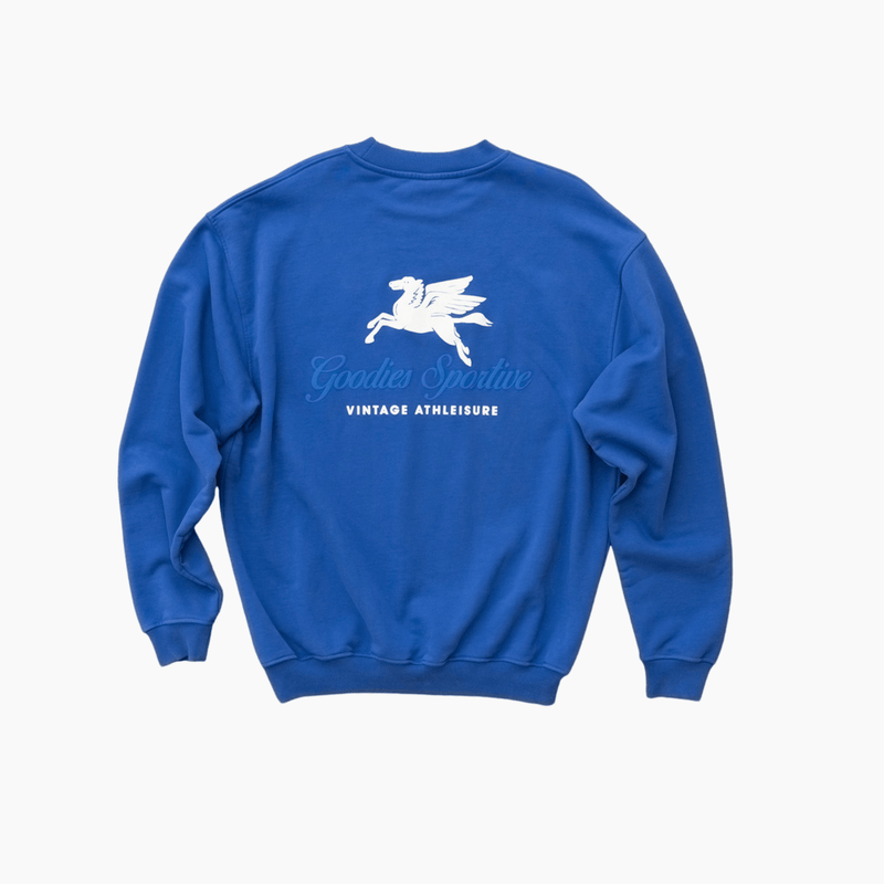 550G PREMIUM BLUE CREWNECK - Aura