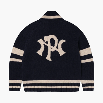 NYP Varsity Zip Thru Knit Aries no problemo