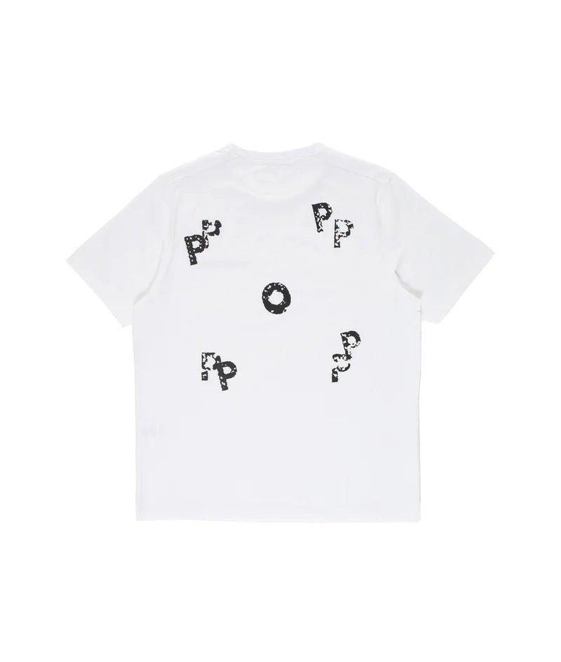 stamp t-shirt white Pop Trading Company