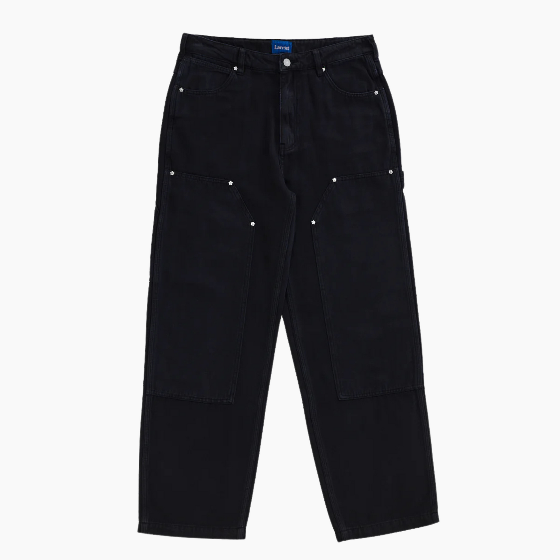 Double knee carpenter pant - Used black - Aura