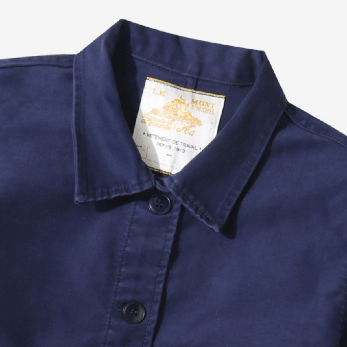 MOLESKIN WORK JACKET BLUE Le Mont Saint Michel