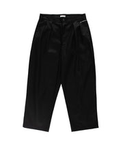 Pantalon Pop Trading Company Boat Pants black à plis, coupe large