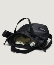ZIPPER DUFFLE Small Black BAGS IN PROGRESS - vue intérieure ouverte