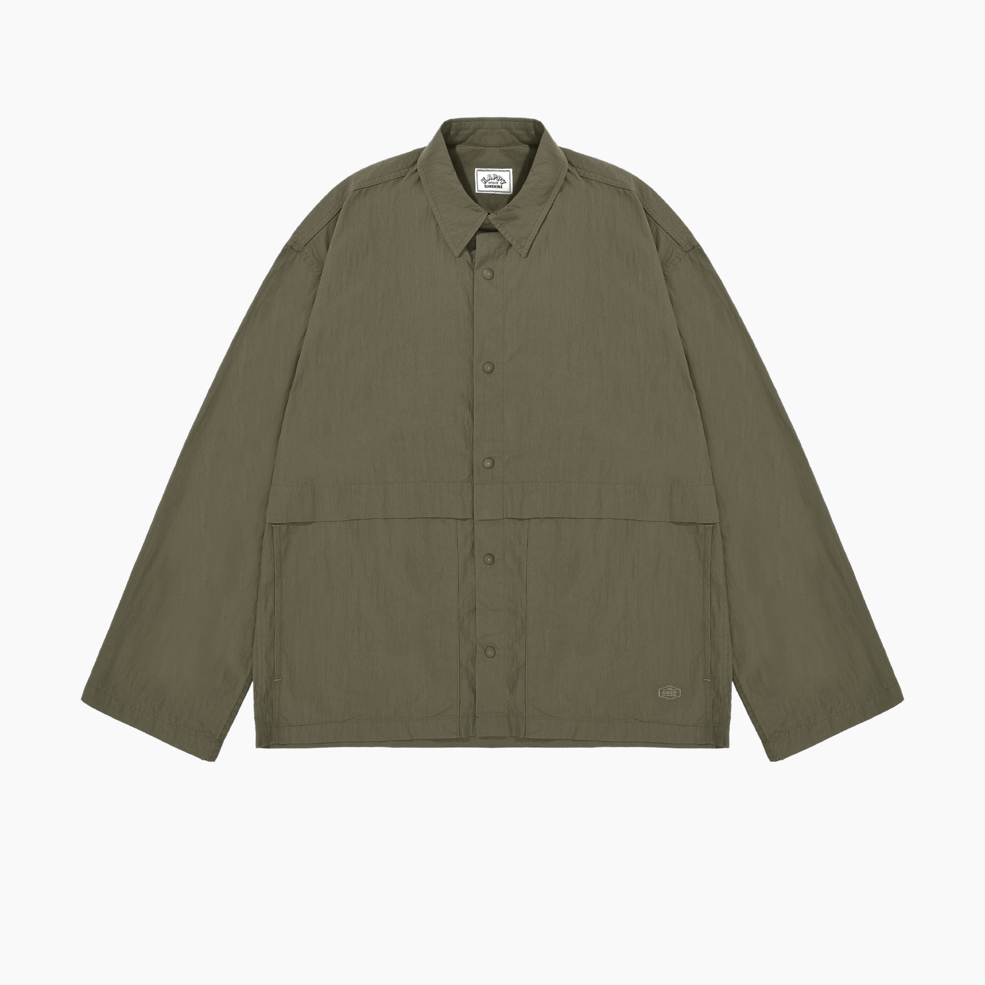 Snap shirt jacket khaki - Aura