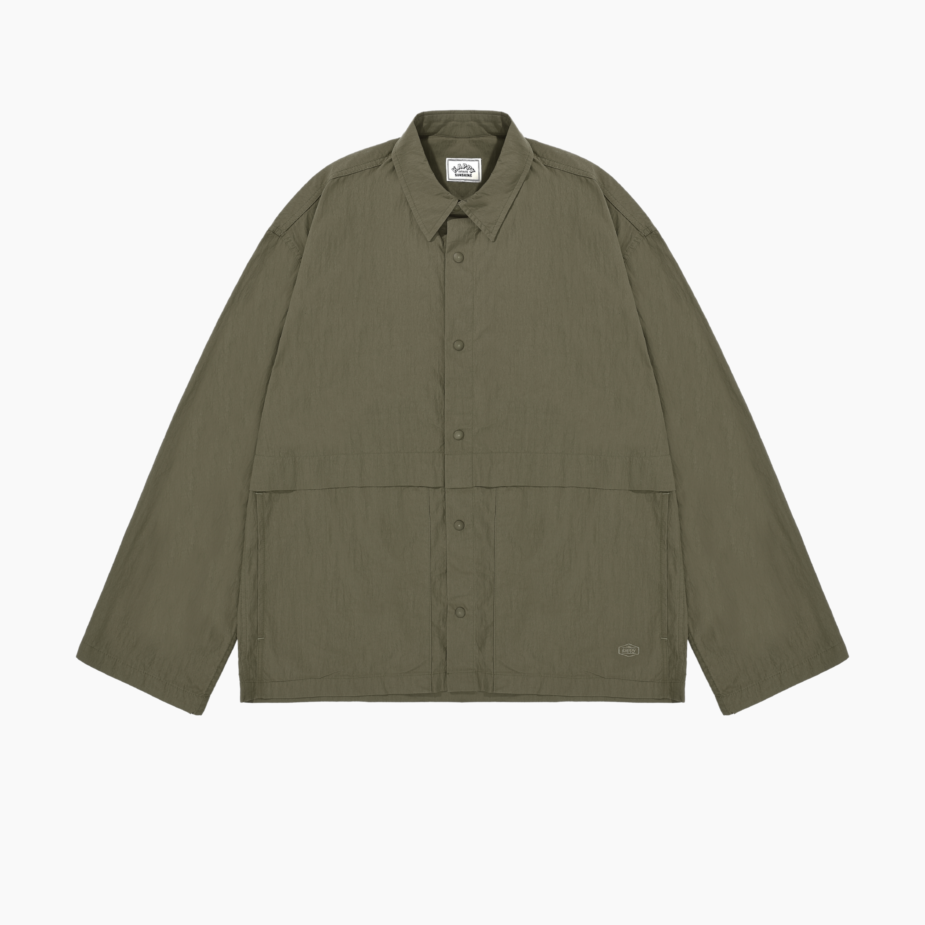 Snap shirt jacket khaki - Aura