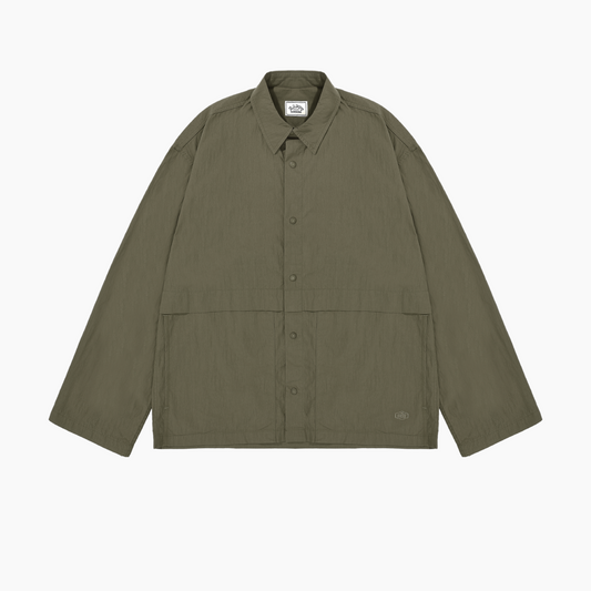 Snap shirt jacket khaki - Aura