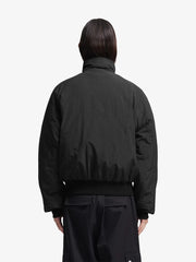 REVERSIBLE BOMBER JACKET - Black BRAM'S FRUIT - vue de dos portée