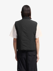 REVERSIBLE PADDED VEST - Black BRAM'S FRUIT - vue de dos portée