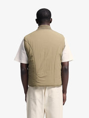REVERSIBLE PADDED VEST - Olive Green BRAM'S FRUIT - vue de dos portée