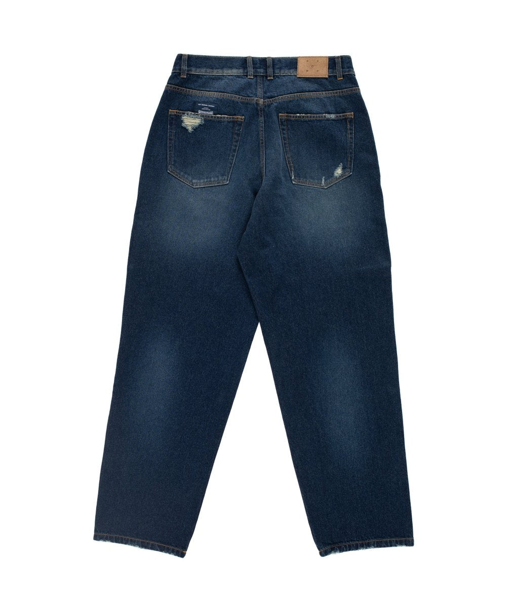 Dos du jean Pop Trading Company DRS Denim Pants distressed denim
