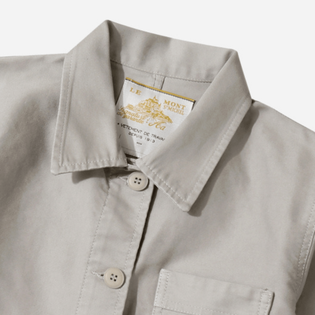 MOLESKIN WORK JACKET LIGHT GREY Le Mont Saint Michel