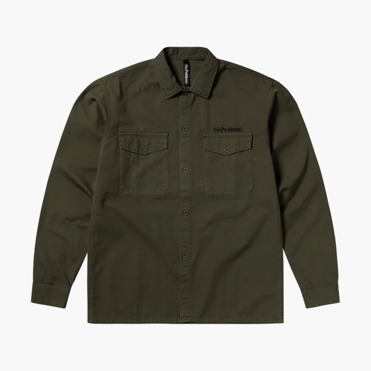 Mini Problemo Ripstop LS Work Shirt Olive Aries no problemo