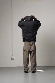 PEGASUS UNION HOODIE - Washed Black GOODIES SPORTIVE - porté de dos