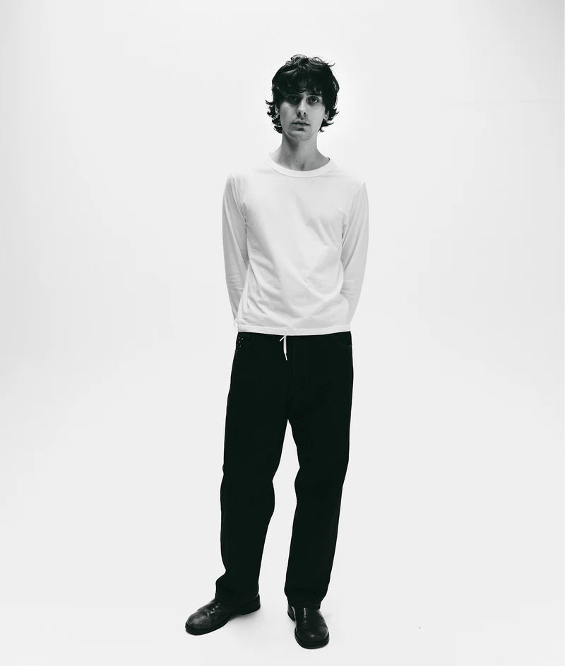 drs denim pant - black - Aura