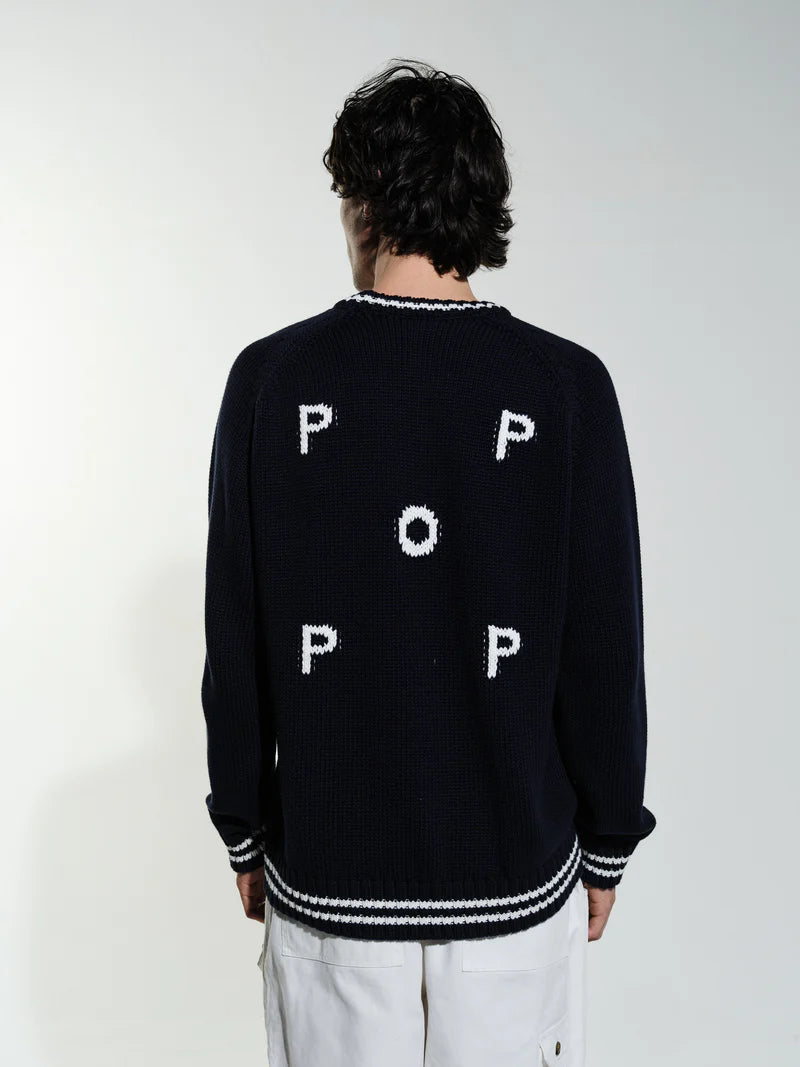knitted logo crewneck - Aura