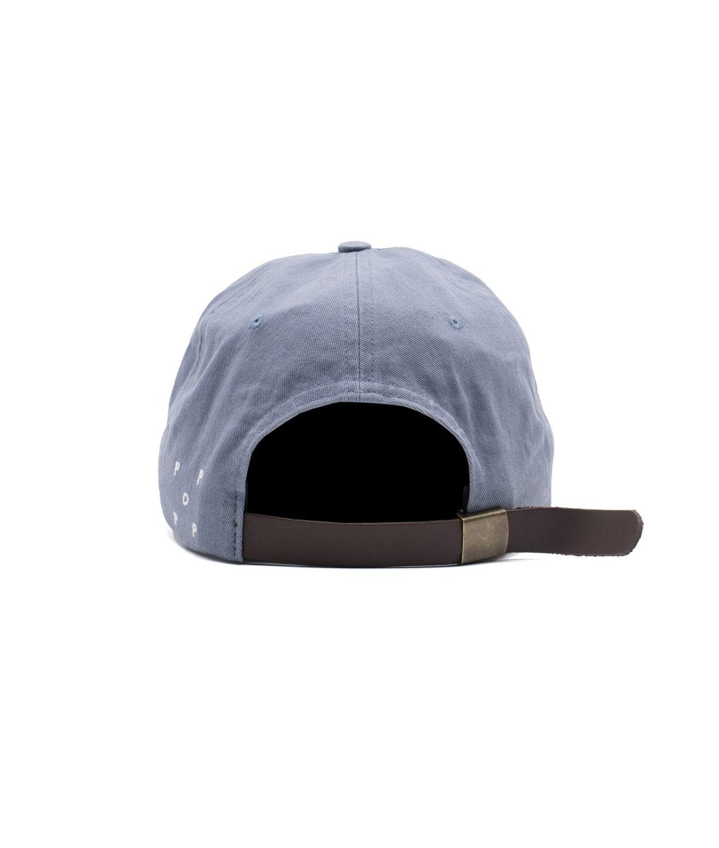 Arrière de la casquette Pop Trading Company Original Sixpanel Hat washed tradewinds, bride cuir — photo 3