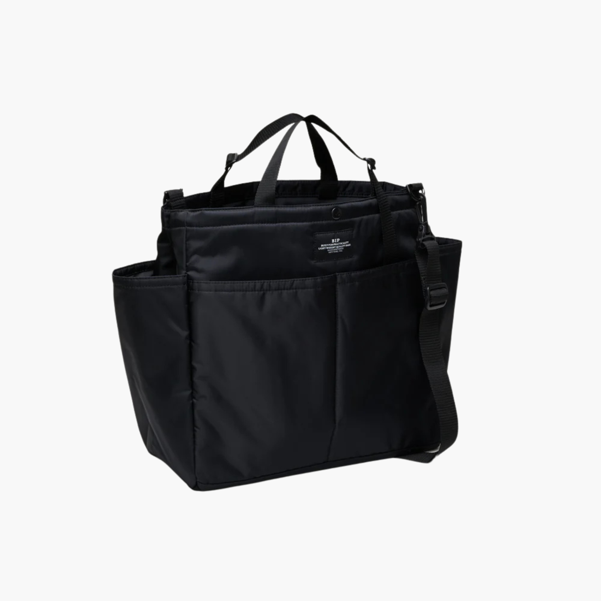 CARRY-ALL BEACH BAG - BLACK PUFFER Bags In Progress