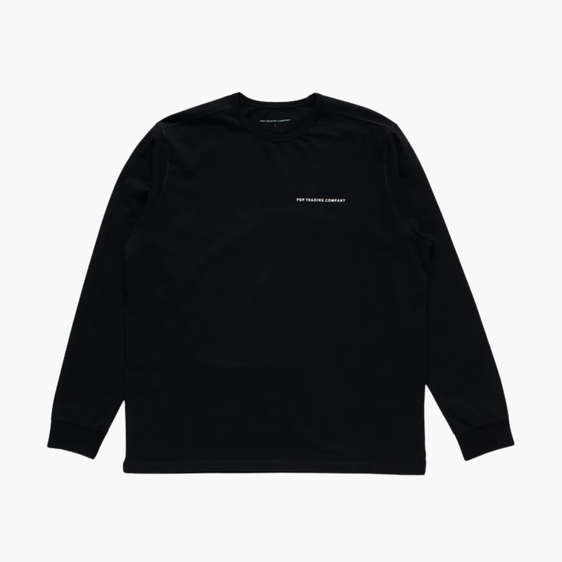 Logo longsleeve t-shirt - black/white Pop trading company
