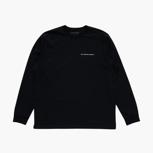 Logo longsleeve t-shirt - black/white Pop trading company