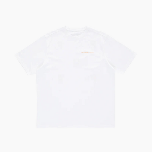 logo t-shirt - white/yellow - Aura