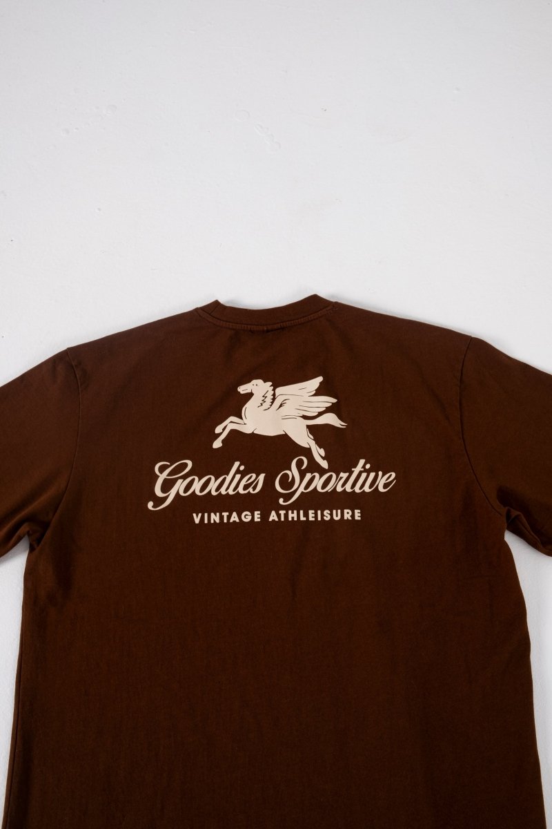 Goodies Sportive Pegasus Chocolate Tee détail logo — photo 7
