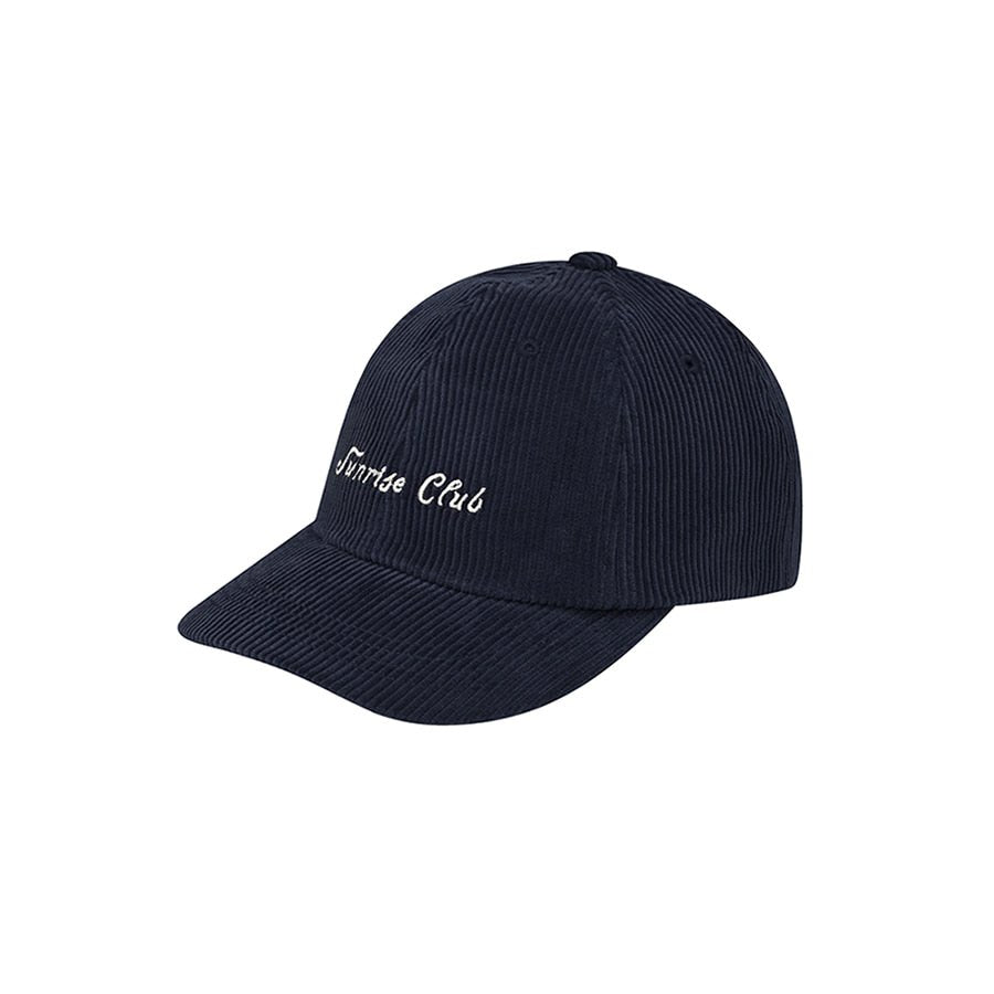 Kappy Corduroy Sunrise Club Cap Navy - Aura Store