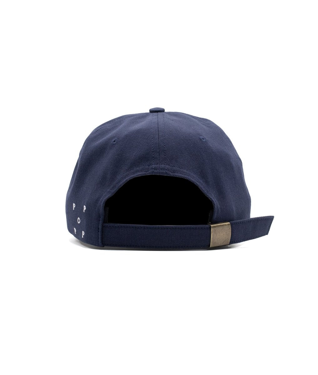 Arrière de la casquette Pop Trading Company O Sixpanel Hat navy, bride tissu — photo 3