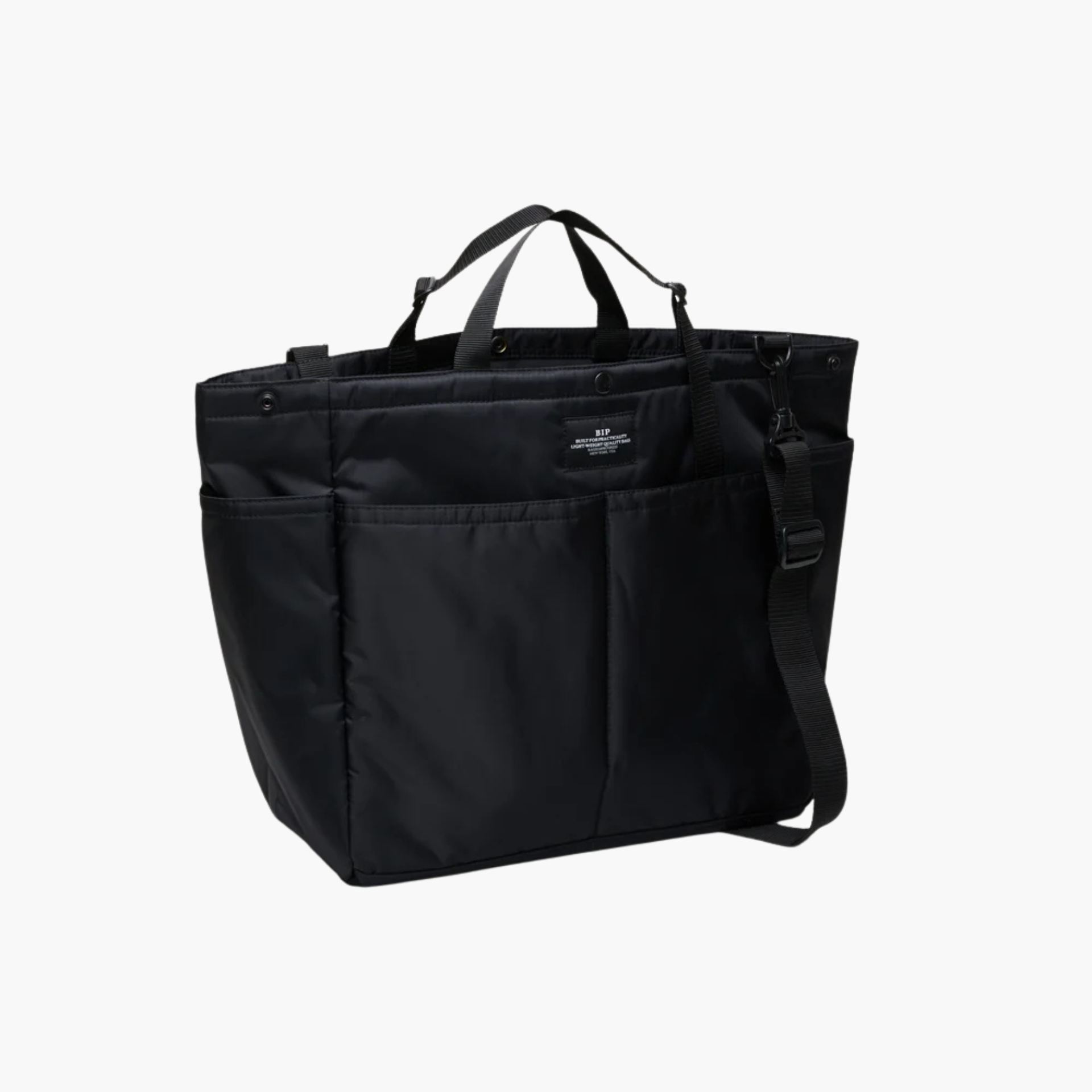 CARRY-ALL BEACH BAG - BLACK PUFFER Bags In Progress