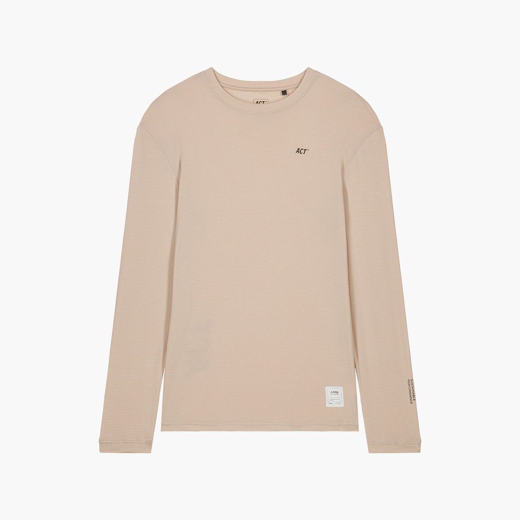 BioPerf - Tshirt Manche Longue - Beige ACT Running
