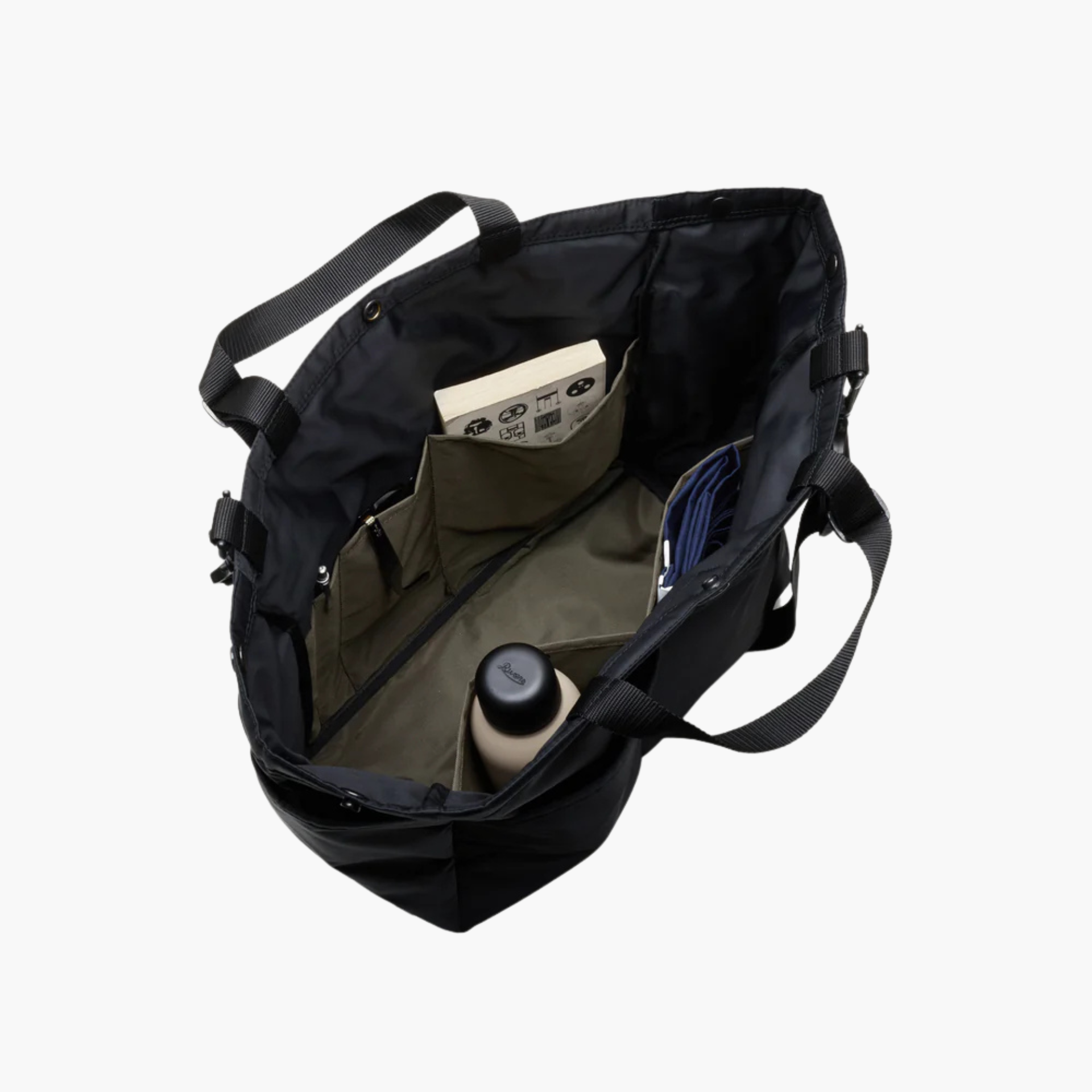 CARRY-ALL BEACH BAG - BLACK PUFFER Bags In Progress