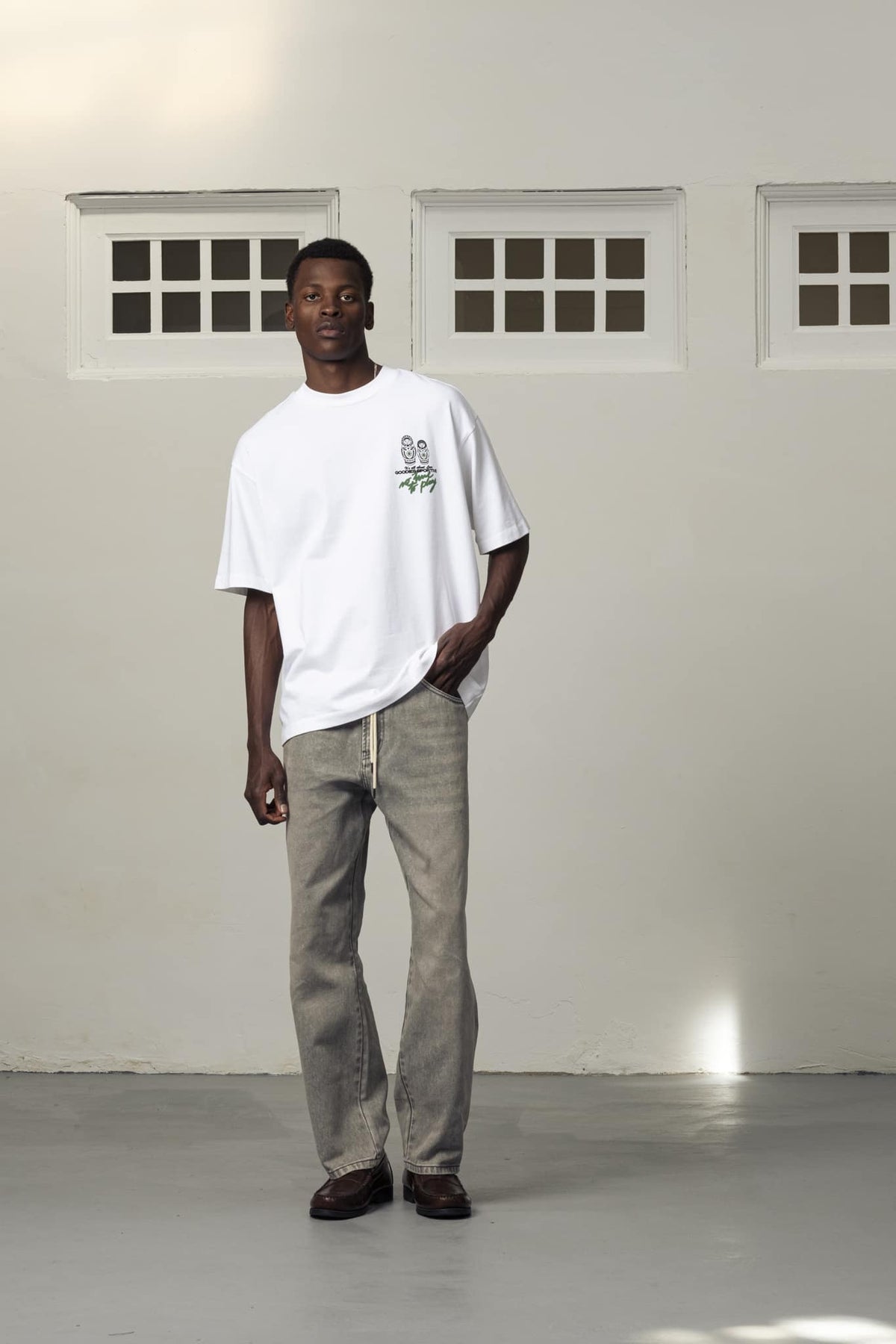 NO TIME TO PLAY TEE - White GOODIES SPORTIVE - porté de face — photo 1