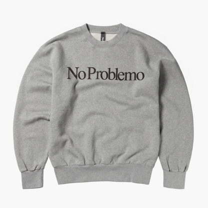 No Problemo Sweatshirt Grey Aries no problemo