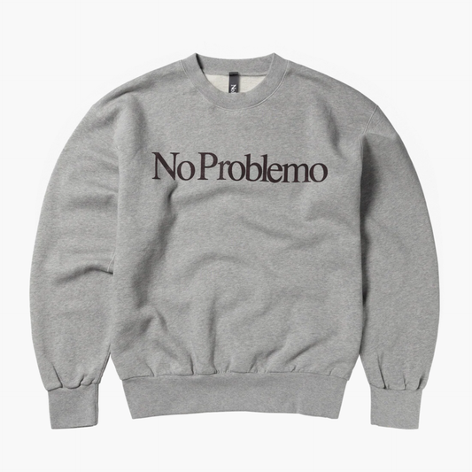 No Problemo Sweatshirt Grey Aries no problemo