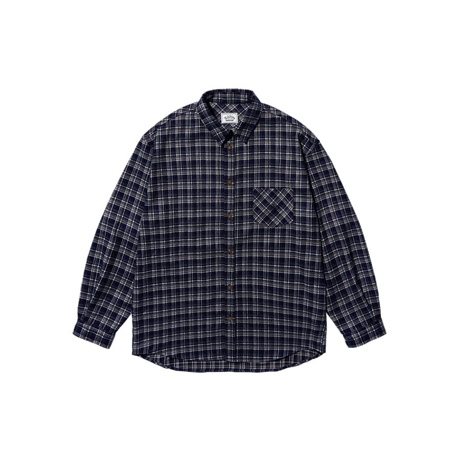 Kappy Flannel Check Shirt Navy - Aura Store — photo 1