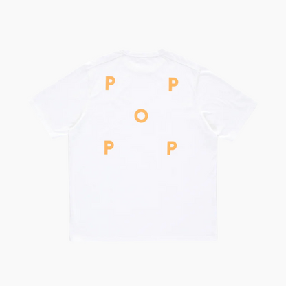 logo t-shirt - white/yellow - Aura