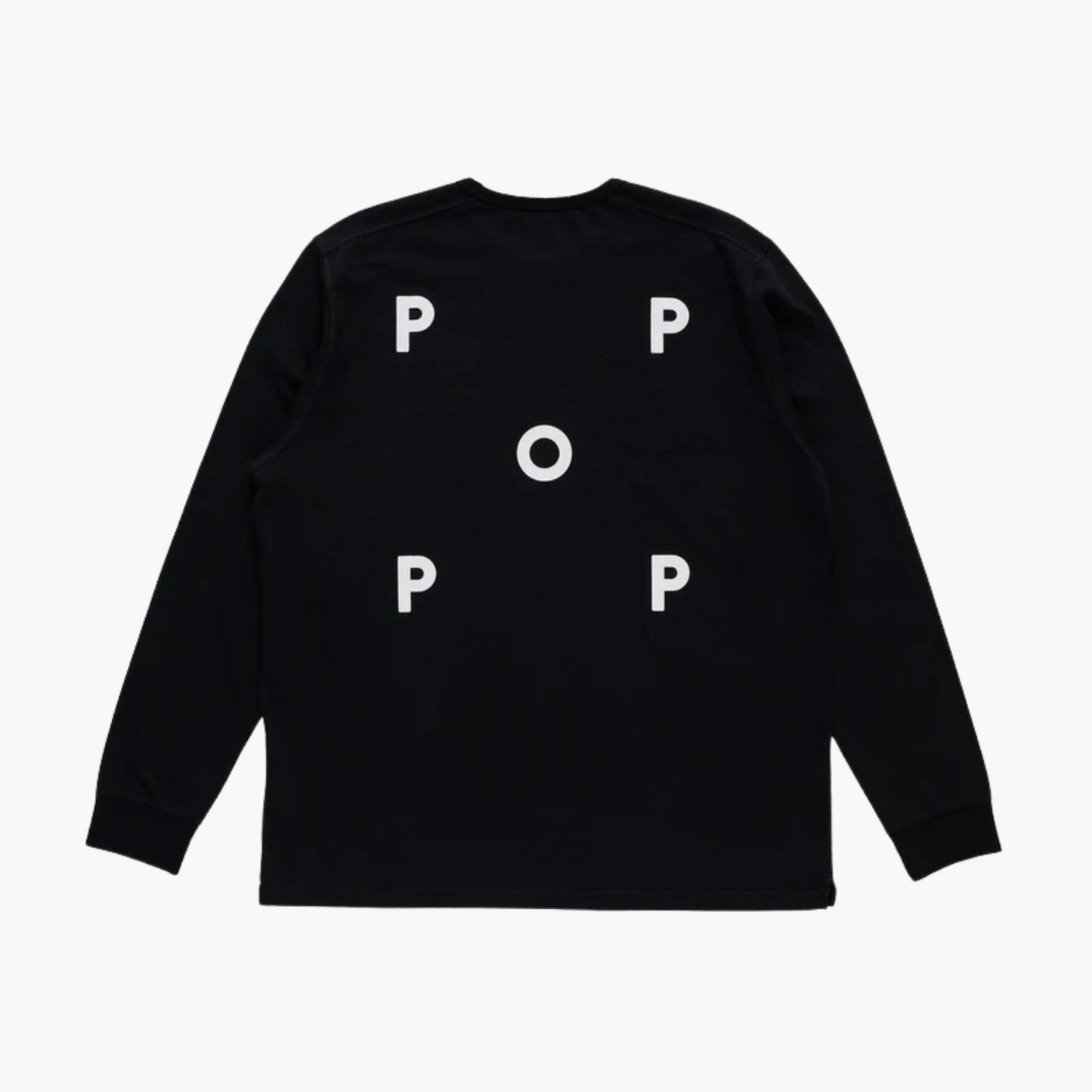 Logo longsleeve t-shirt - black/white Pop trading company