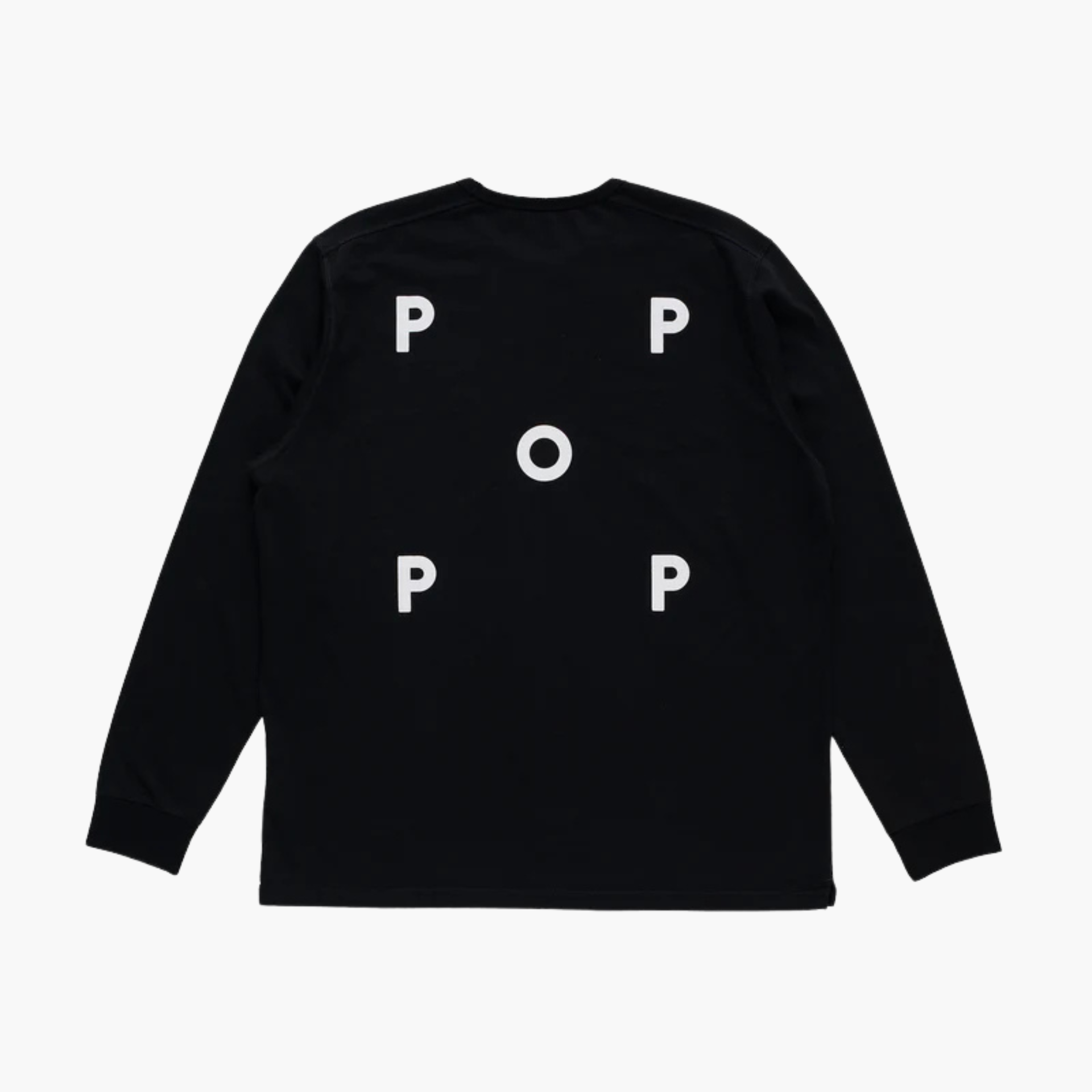 Logo longsleeve t-shirt - black/white Pop trading company