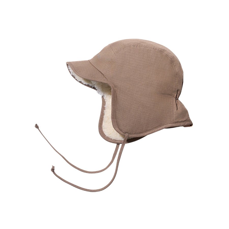 Kappy Ripstop Reversible Trooper Hat Beige - Aura Store