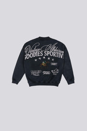 RADIO 24:7 CREWNECK - Faded Grey GOODIES SPORTIVE - packshot dos