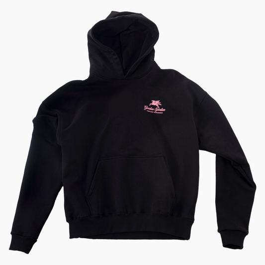 550GMS PREMIUM BOXY HOODIE BLACK - Aura