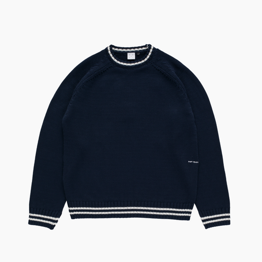 knitted logo crewneck - Aura