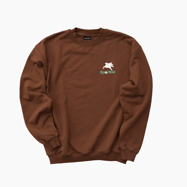 550G Premium chocolate crewneck - Aura