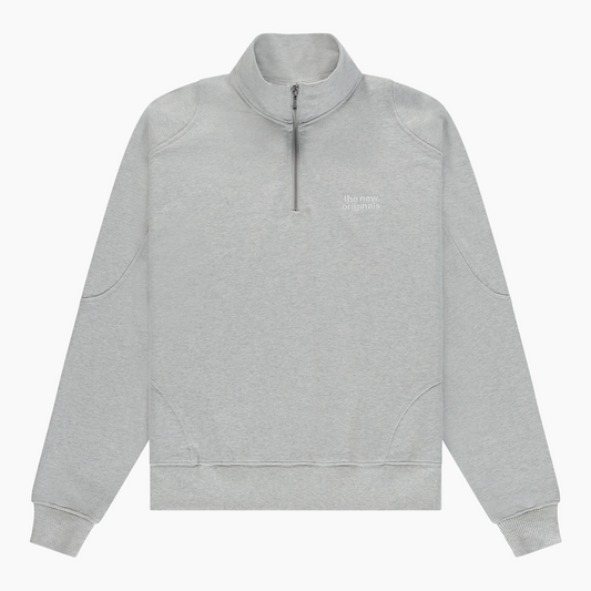 Emblem Half-Zip sweater Grey - Aura