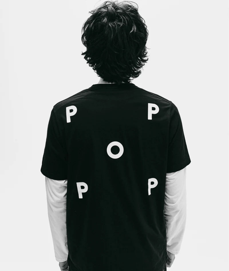 logo t-shirt - black/white - Aura — photo 3