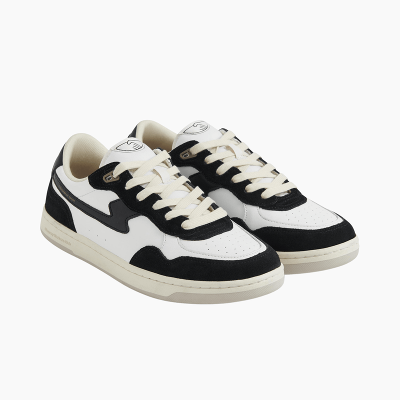PRO CUP 01 S-STRIKE LEATHER SUEDE BLK / WHT - Aura