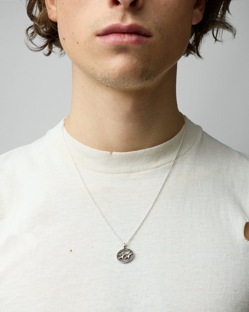 TWOJEYS SUPERSTAR NECKLACE - Silver TWO JEYS - porté