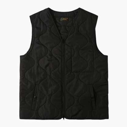 VINIS - SLEEVELESS JACKET BLACK - Aura
