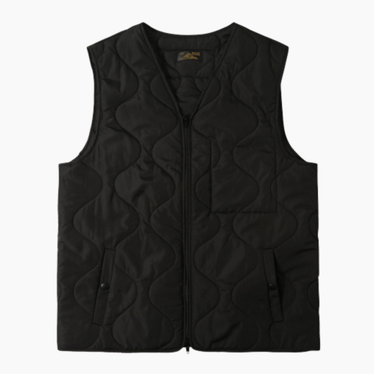 VINIS - SLEEVELESS JACKET BLACK - Aura