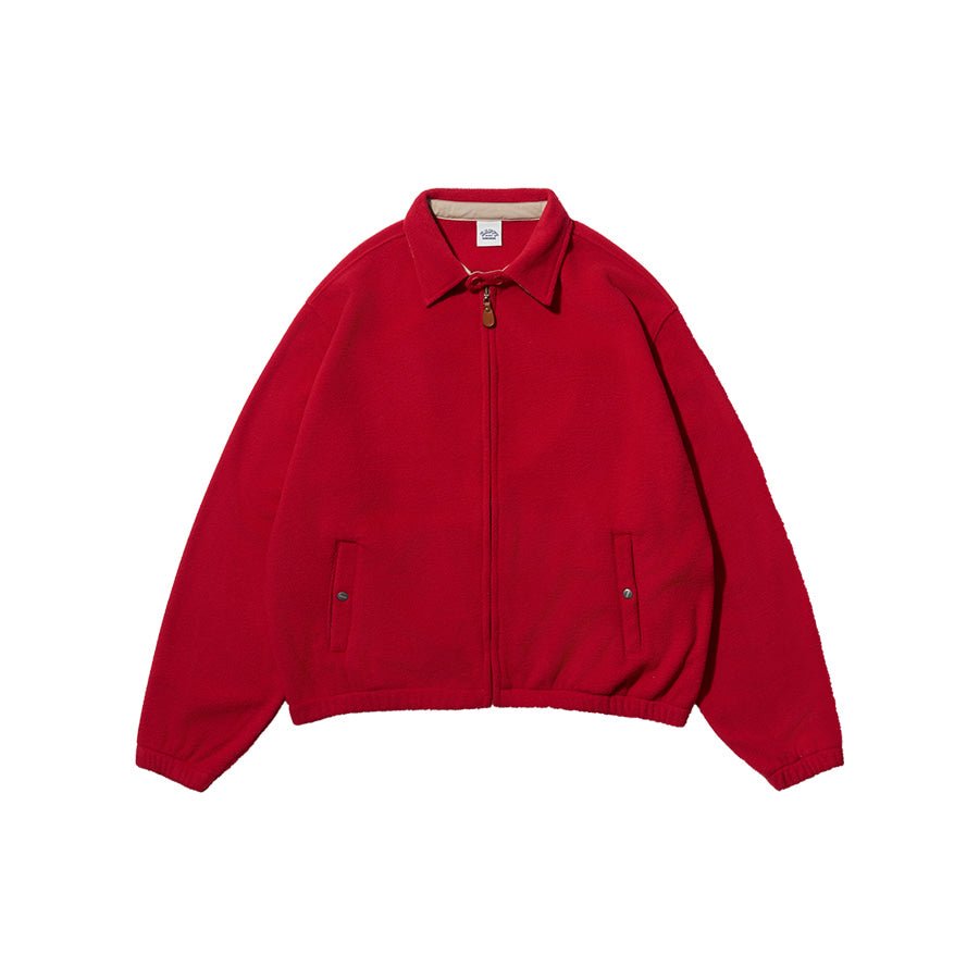 Kappy Fleece Bomber Jacket Red - Aura Store — photo 1