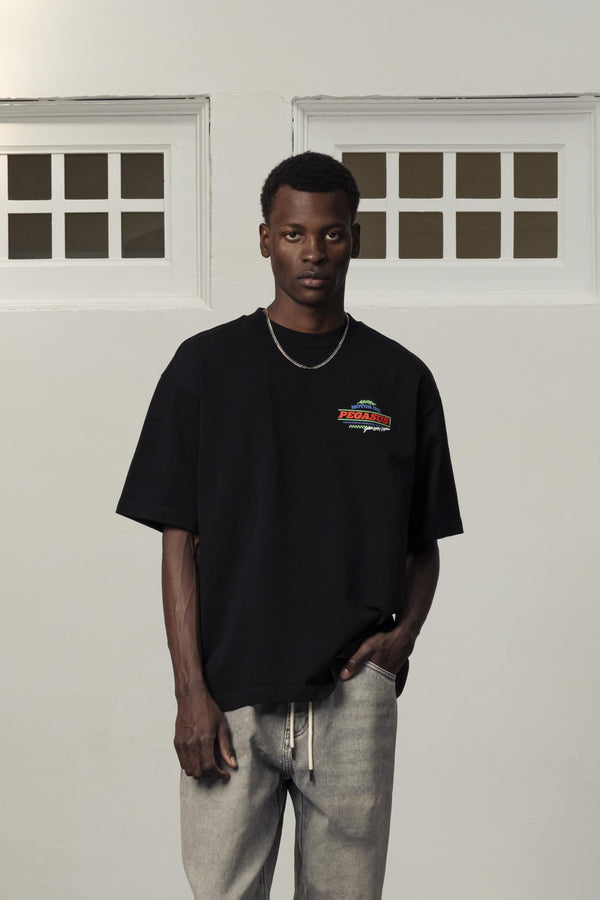 Motor Oil Black Tee